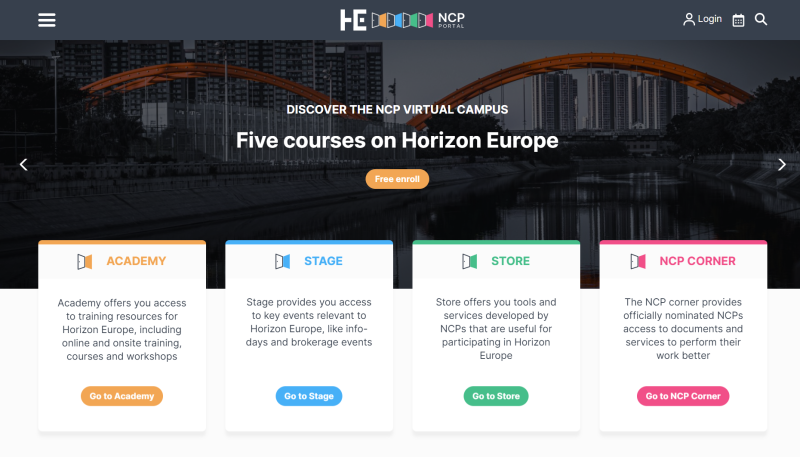 HE NCP Portal and virtual campus