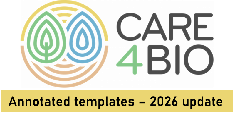 CARE4BIO Annotated templates 2026 update